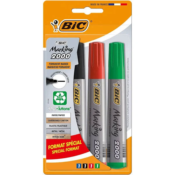 MARKER PERMANENT 4/SET VARF ROTUND 2000 BIC MARKER PERMANENT 4/SET VARF ROTUND 2000 BIC